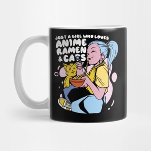 Anime Ramen Cat Lover Mug